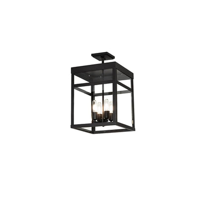 Quadrato 4 Light 21" Wide Semi-Flush Ceiling Fixture