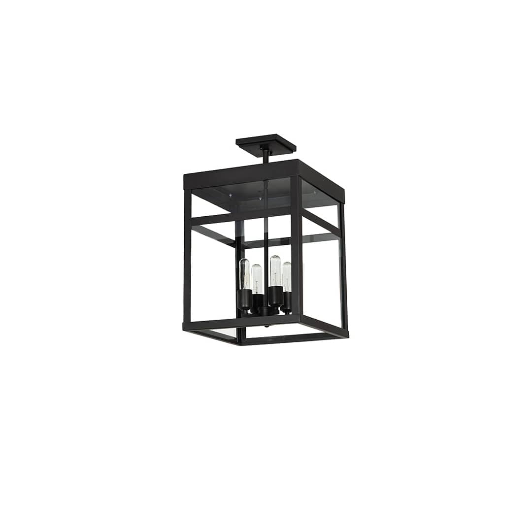 Quadrato 4 Light 21" Wide Semi-Flush Ceiling Fixture