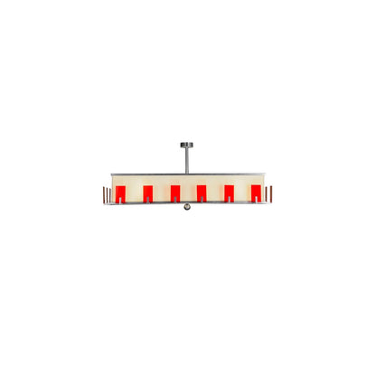 12 Light 72" Wide Linear Pendant