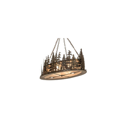 6 Light 48" Wide Linear Pendant