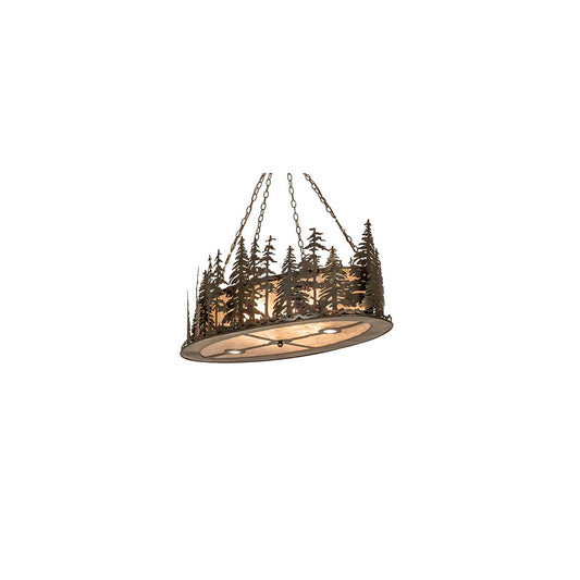6 Light 48" Wide Linear Pendant