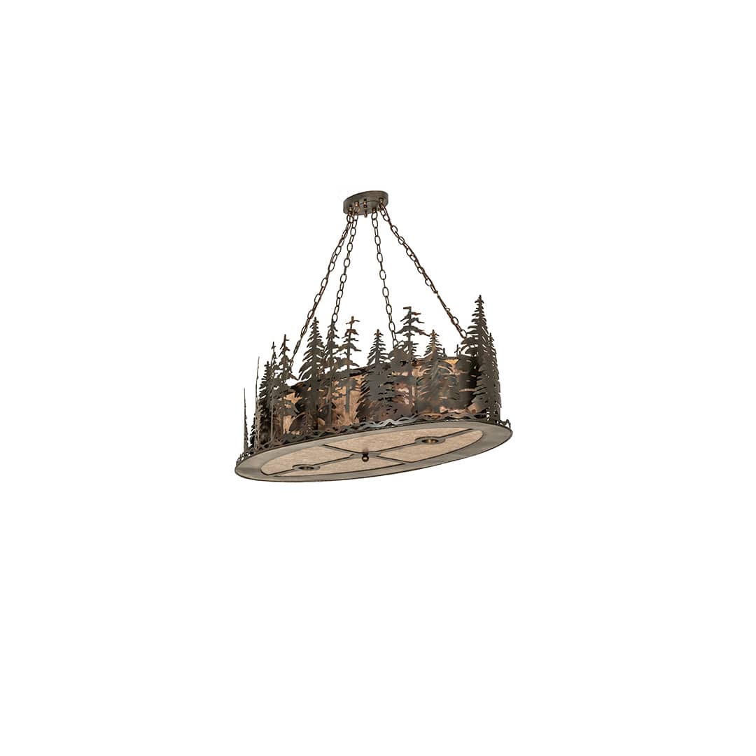 6 Light 48" Wide Linear Pendant