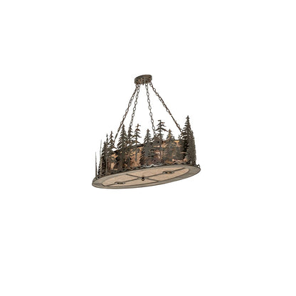 6 Light 48" Wide Linear Pendant