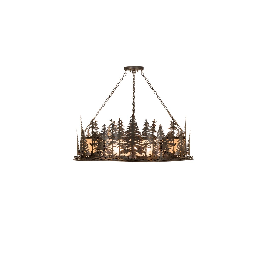6 Light 48" Wide Linear Pendant