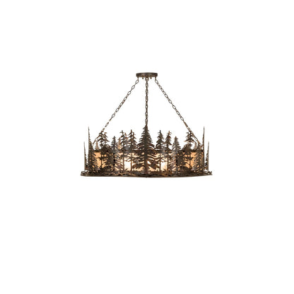 6 Light 48" Wide Linear Pendant