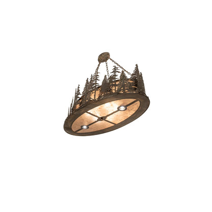 6 Light 48" Wide Linear Pendant