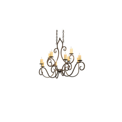 Long Clifton 10 Light 28" Wide Taper Candle Style Chandelier
