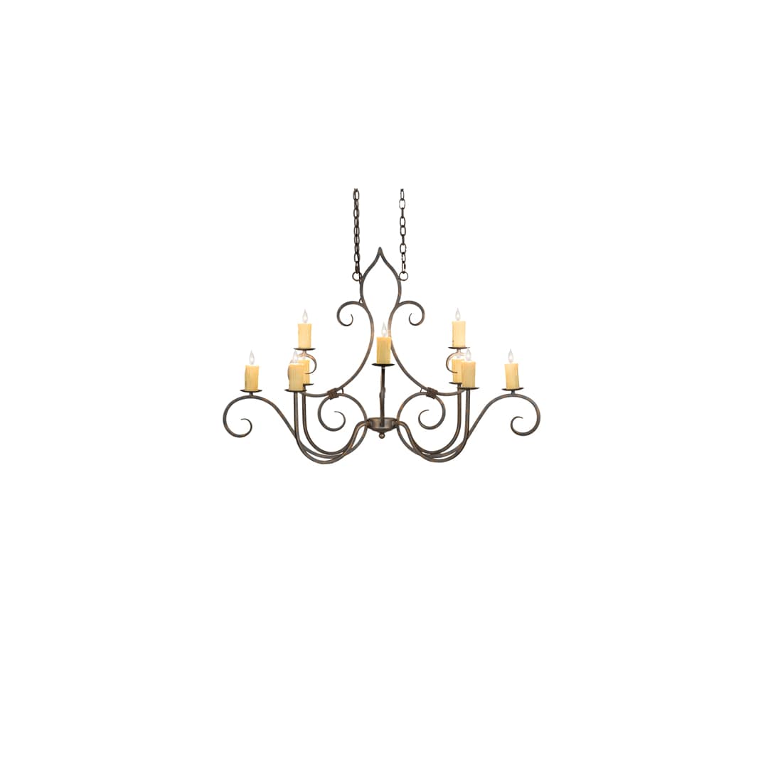 Long Clifton 10 Light 28" Wide Taper Candle Style Chandelier