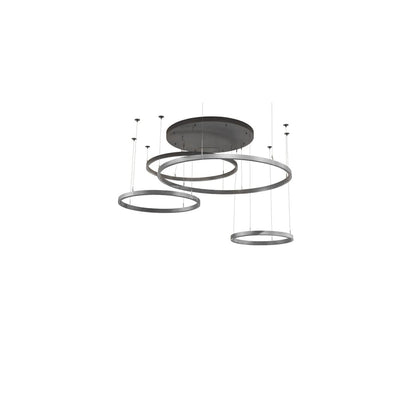4 Light 96" Wide Suspension Multi Light Pendant