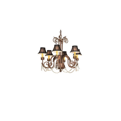 Lindsay 6 Light 30" Wide Crystal Chandelier