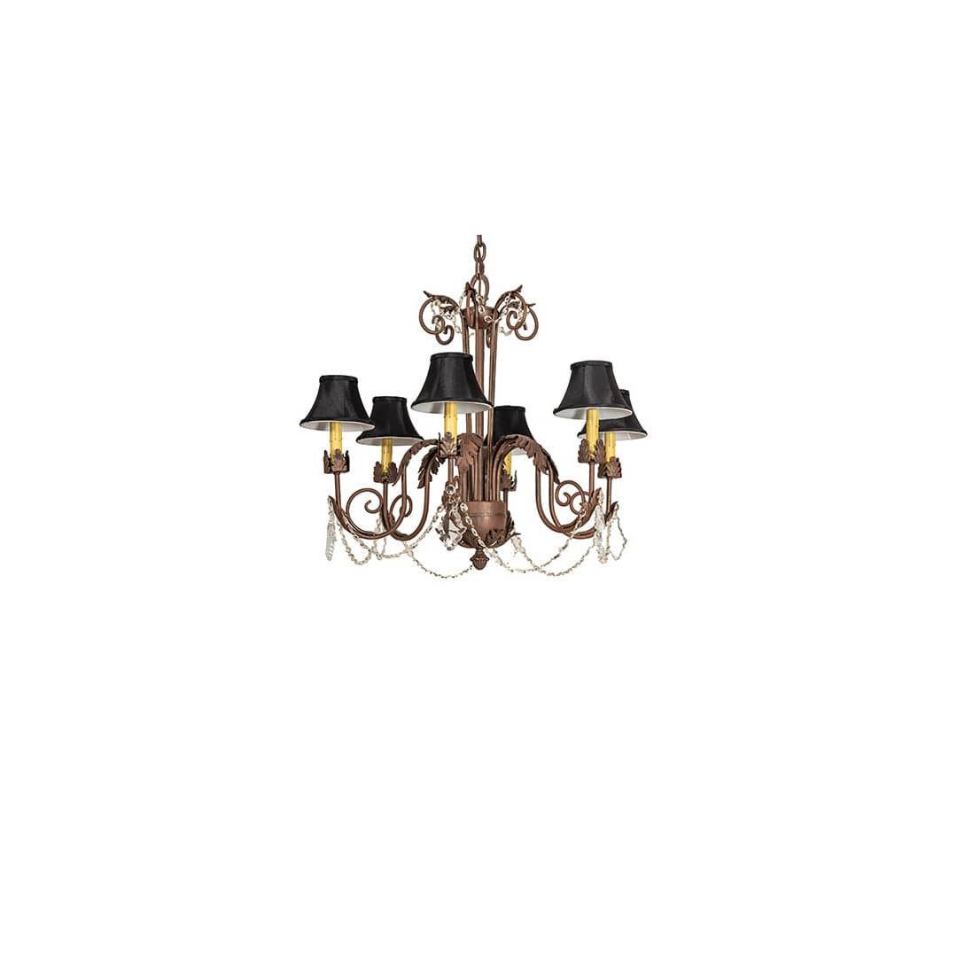 Lindsay 6 Light 30" Wide Crystal Chandelier