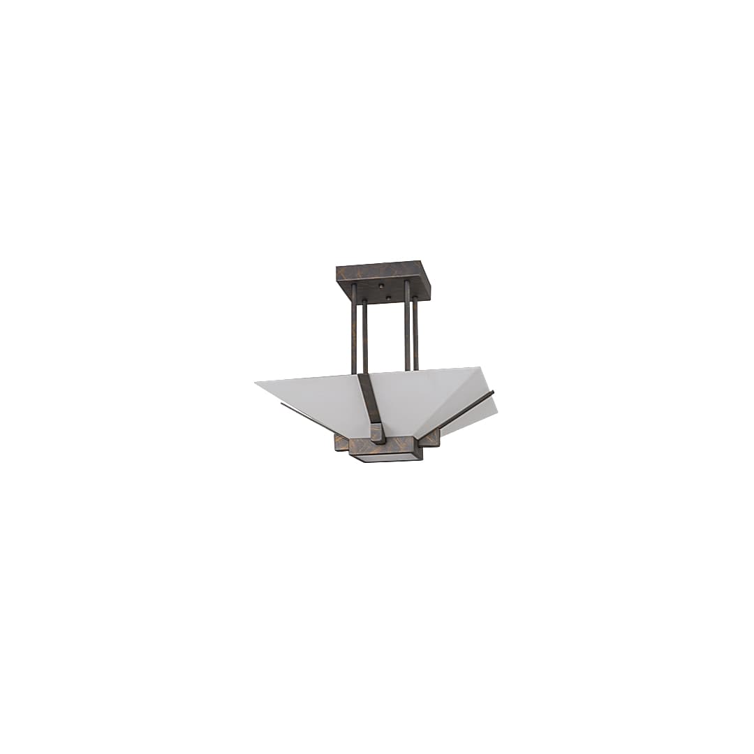 Grayling 2 Light 28" Wide Semi-Flush Ceiling Fixture