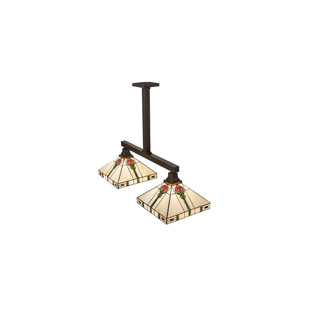 2 Light 39" Wide Linear Pendant
