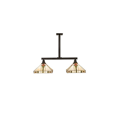 2 Light 39" Wide Linear Pendant