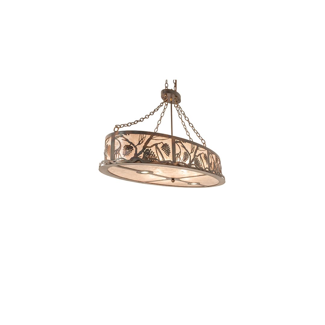 6 Light 48" Wide Linear Pendant