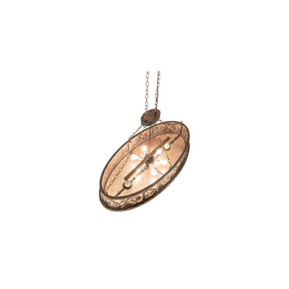 6 Light 48" Wide Linear Pendant