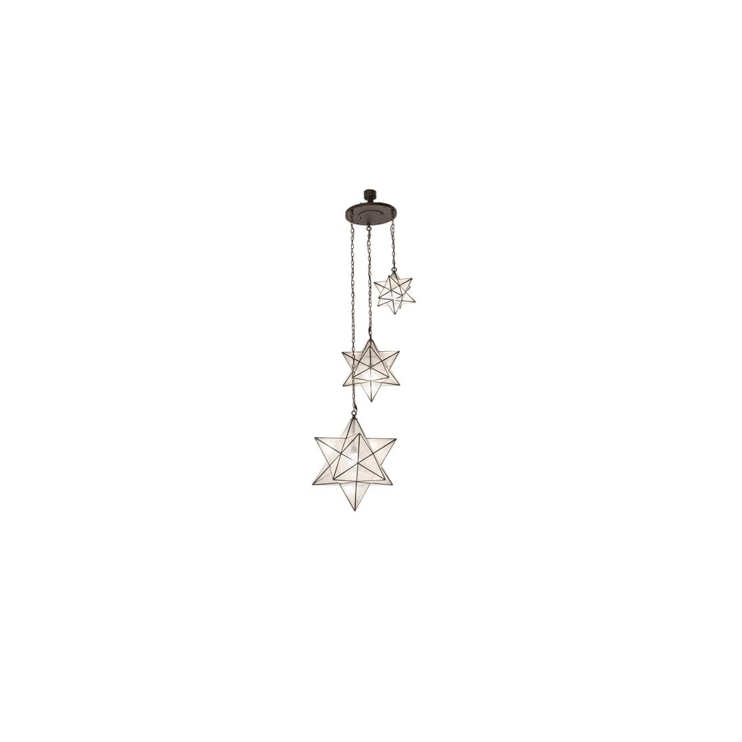 3 Light 36" Wide Multi Light Pendant
