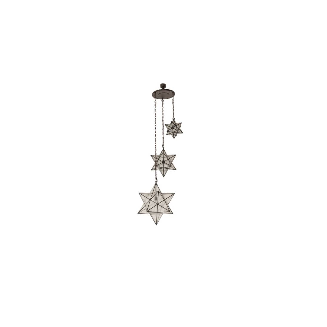 3 Light 36" Wide Multi Light Pendant