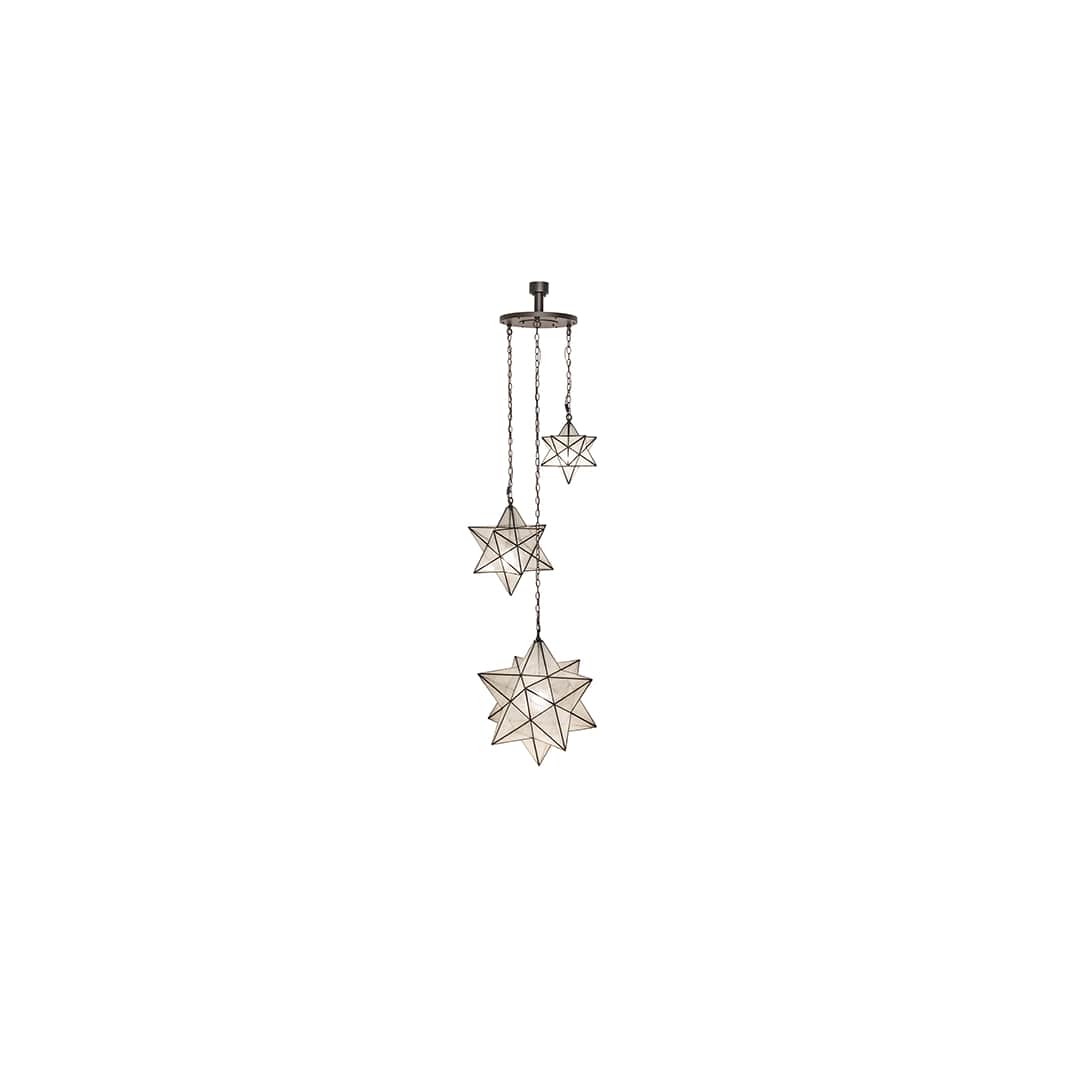 3 Light 36" Wide Multi Light Pendant
