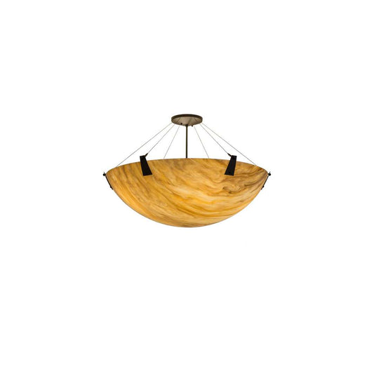 Araneta 4 Light 37" Wide Semi-Flush Bowl Ceiling Fixture - Oil Rubbed Bronze Finish - Medium Bulb Base