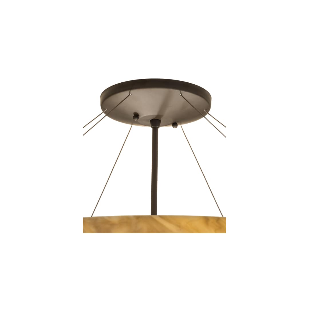 Araneta 4 Light 37" Wide Semi-Flush Bowl Ceiling Fixture - Oil Rubbed Bronze Finish - Medium Bulb Base