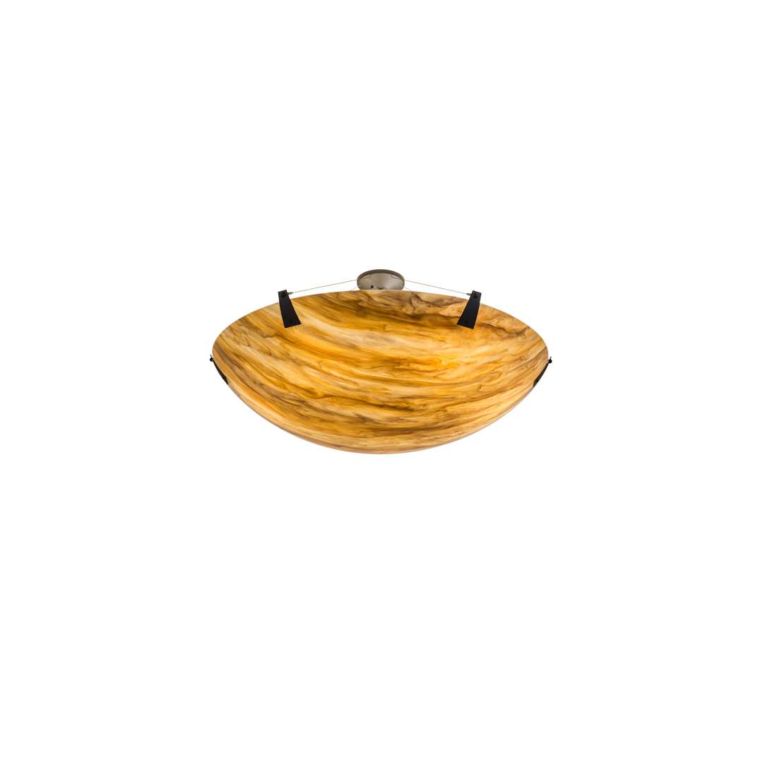 Araneta 6 Light 49" Wide Semi-Flush Bowl Ceiling Fixture - Oil Rubbed Bronze Finish - Medium Bulb Base