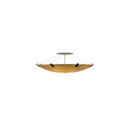Araneta 14 Light 72" Wide Semi-Flush Bowl Ceiling Fixture - Oil Rubbed Bronze Finish - Medium Bulb Base