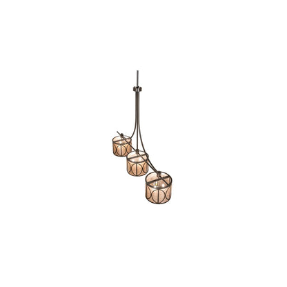 9 Light 90" Wide Linear Pendant