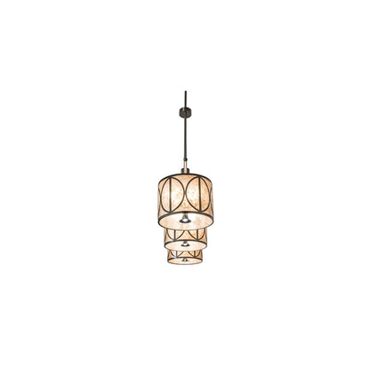 9 Light 90" Wide Linear Pendant