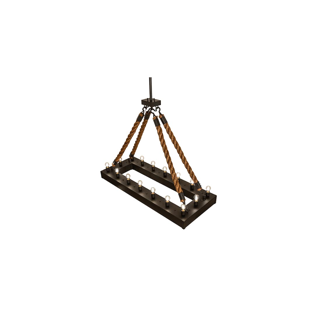 16 Light 60" Wide Linear Pendant