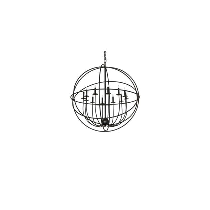 Atom Enerjisi 12 Light 42" Wide Taper Candle Globe Chandelier