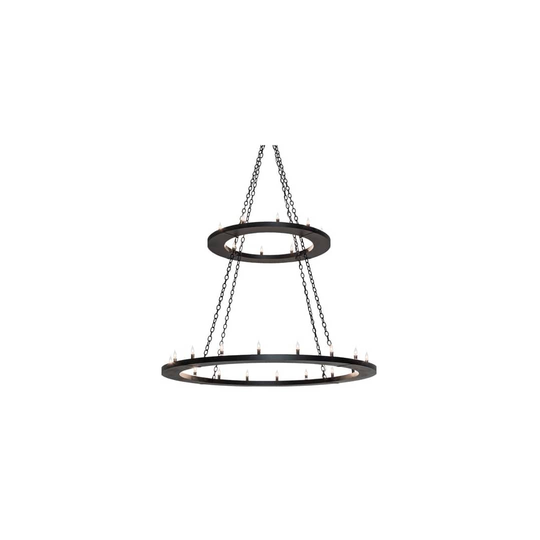 Loxley 28 Light 60" Wide Taper Candle Ring Chandelier
