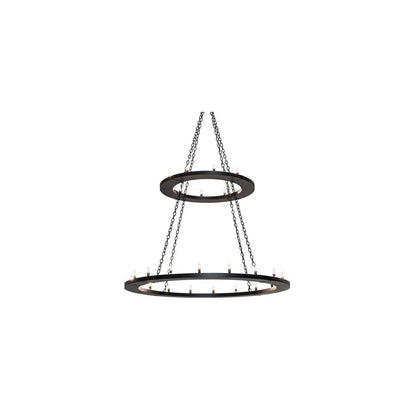 Loxley 28 Light 60" Wide Taper Candle Ring Chandelier