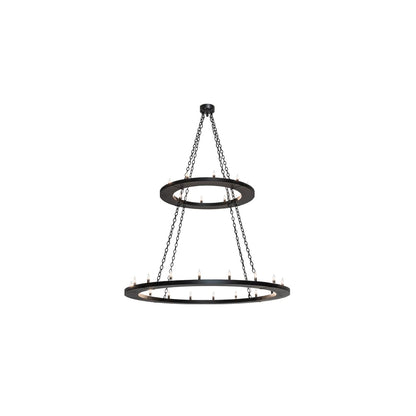 Loxley 28 Light 60" Wide Taper Candle Ring Chandelier