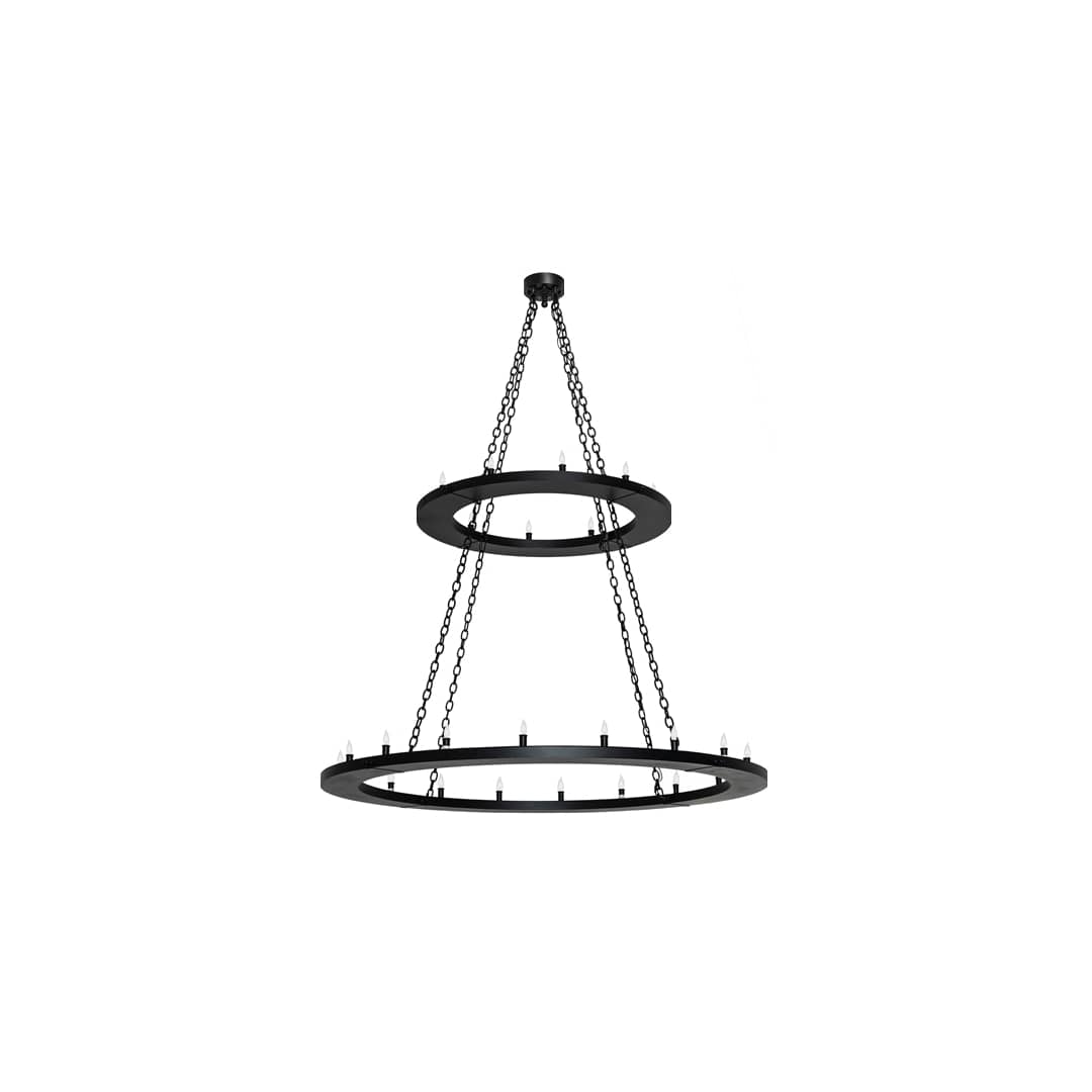 Loxley 28 Light 60" Wide Taper Candle Ring Chandelier