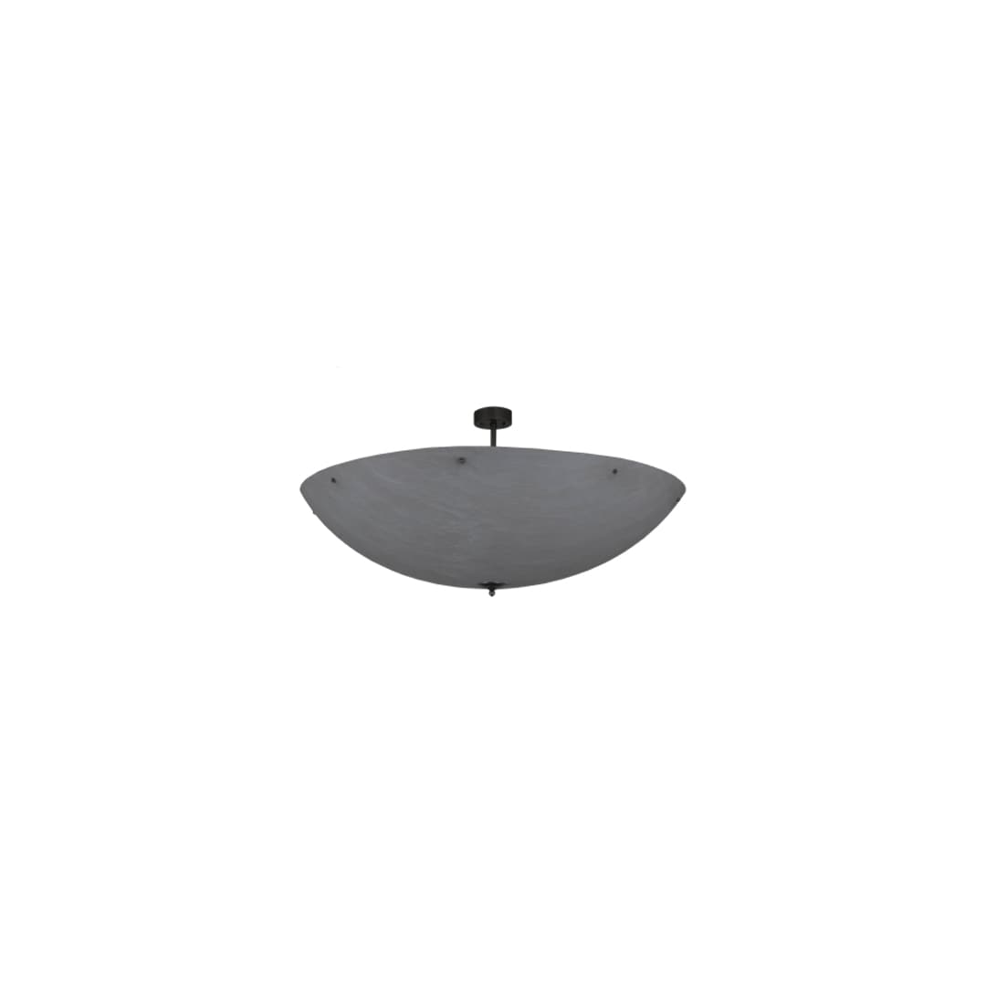Madison 12 Light 60" Wide Semi-Flush Bowl Ceiling Fixture - Nickel Finish - Medium Bulb Base