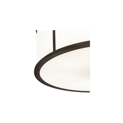 Arcas 8 Light 48" Wide Semi-Flush Drum Ceiling Fixture - Timeless Bronze Finish - Medium Bulb Base