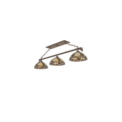 3 Light 66" Wide Linear Pendant