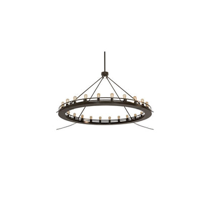Barbury 24 Light 72" Wide Ring Chandelier