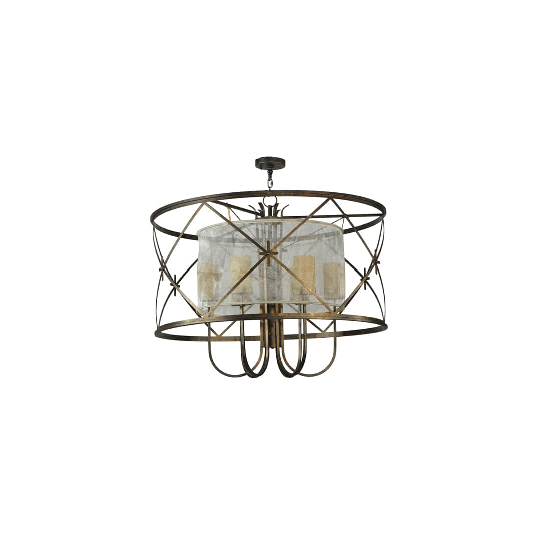 6 Light 48" Wide Pendant