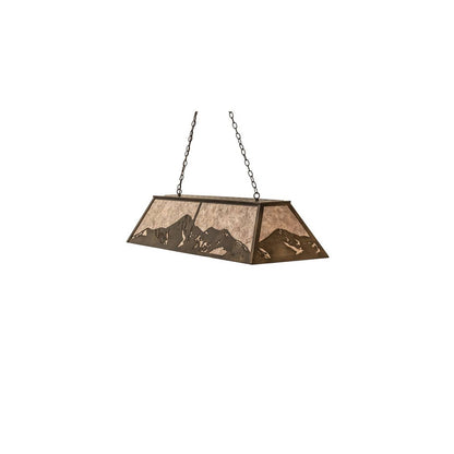 9 Light 61" Wide Linear Pendant