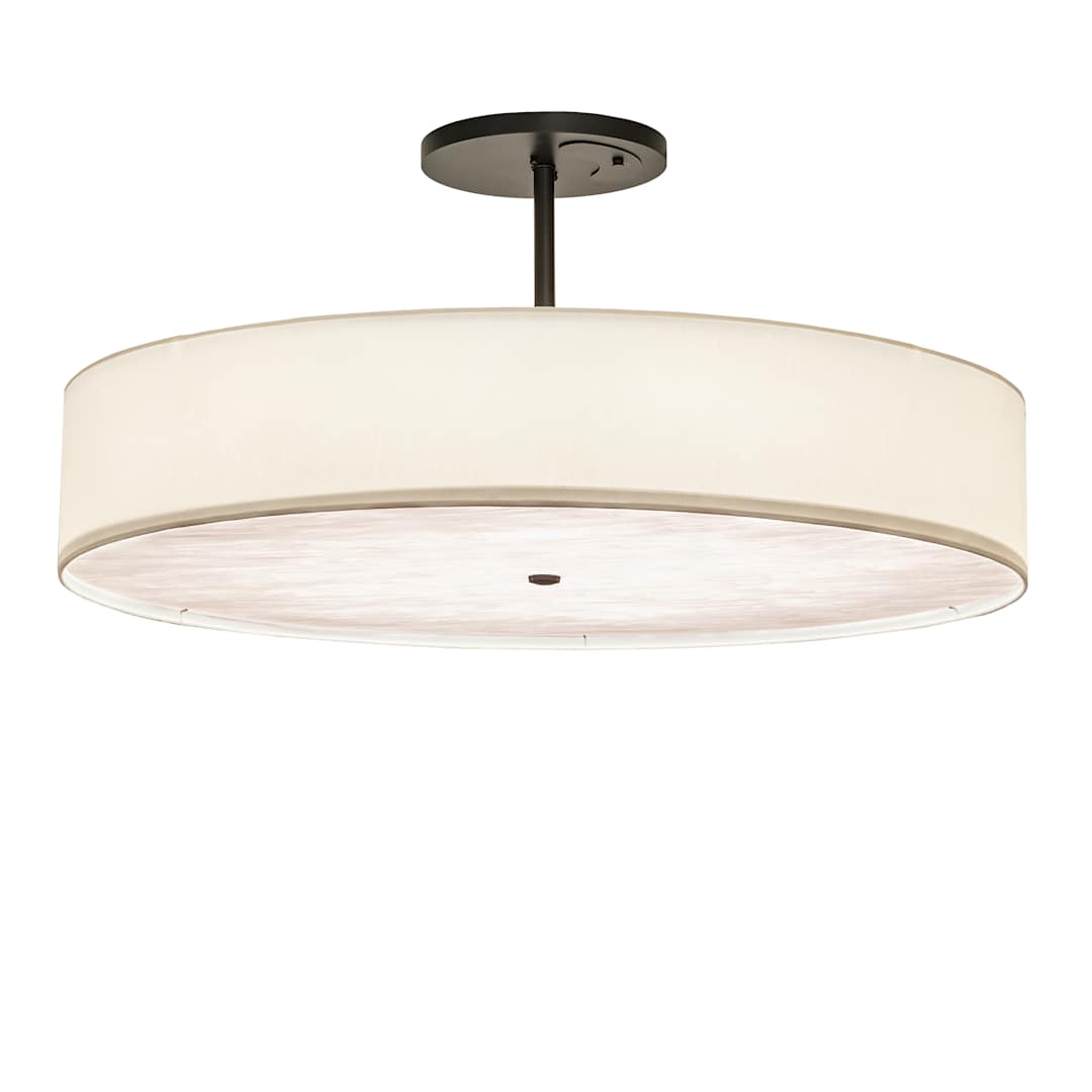 Cilindro 42" Wide LED Semi-Flush Drum Ceiling Fixture