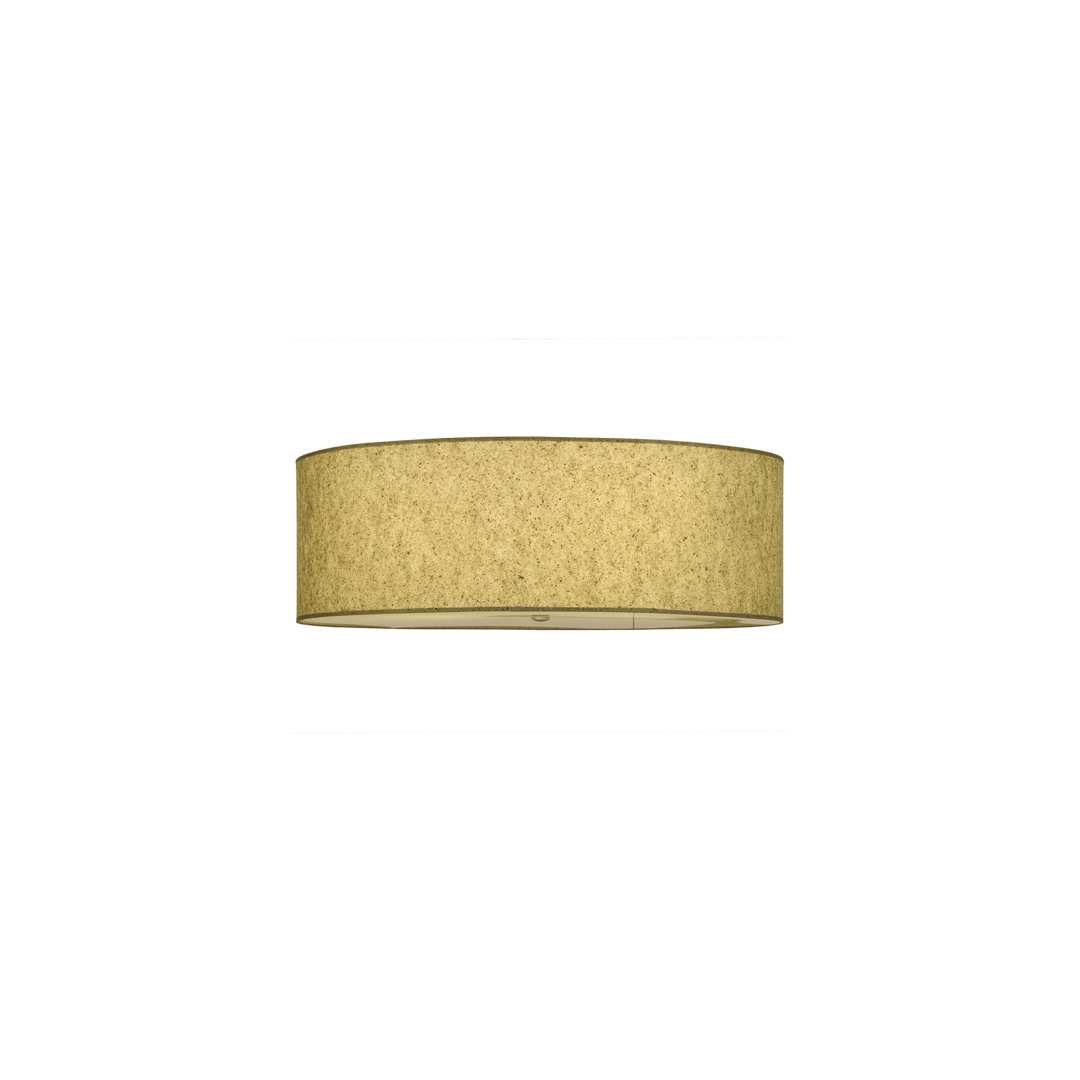 Cilindro 3 Light 36" Wide Semi-Flush Drum Ceiling Fixture - Natural Aluminum Finish