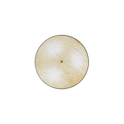 Cilindro 3 Light 36" Wide Semi-Flush Drum Ceiling Fixture - Natural Aluminum Finish