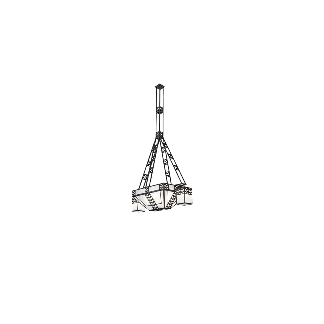 Long Monaca 10 Light 30" Wide Linear Chandelier