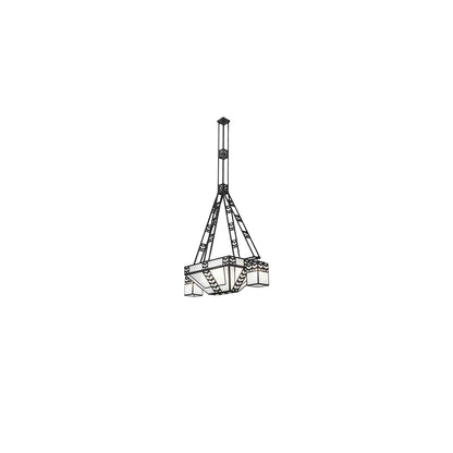 Long Monaca 10 Light 30" Wide Linear Chandelier