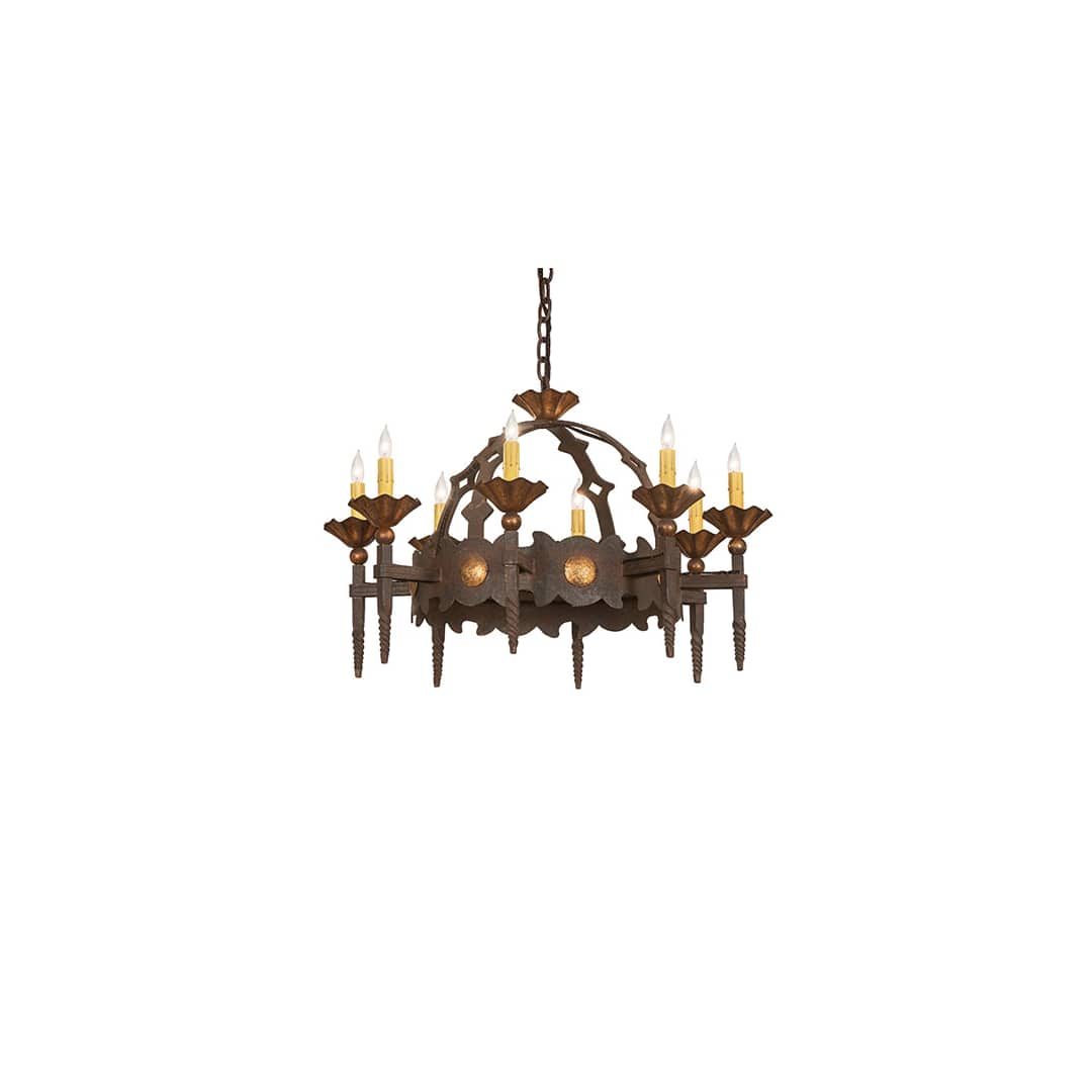 Antibes 8 Light 28" Wide Taper Candle Style Chandelier