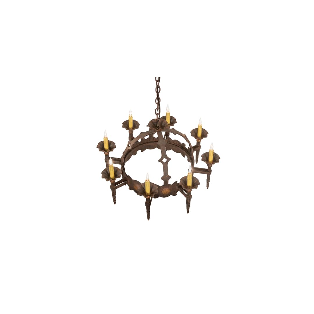 Antibes 8 Light 28" Wide Taper Candle Style Chandelier