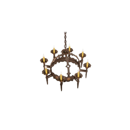 Antibes 8 Light 28" Wide Taper Candle Style Chandelier