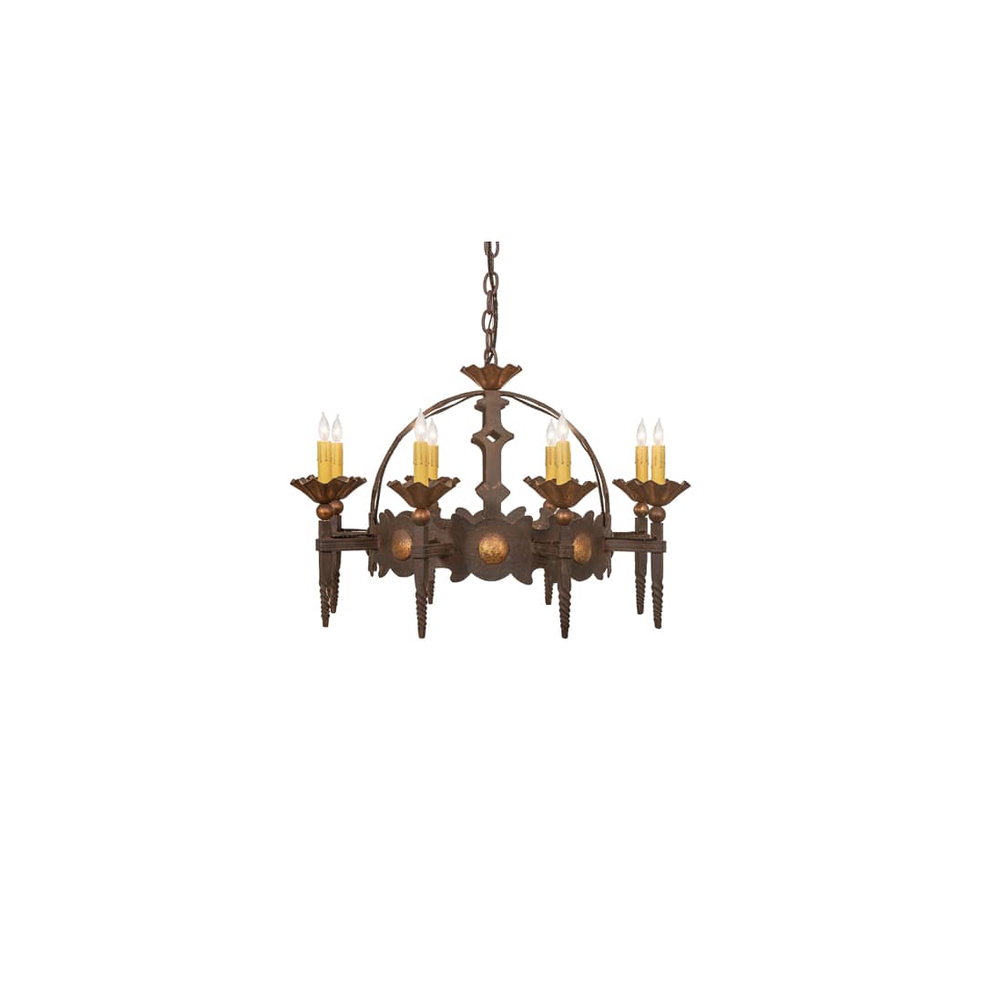 Antibes 8 Light 28" Wide Taper Candle Style Chandelier